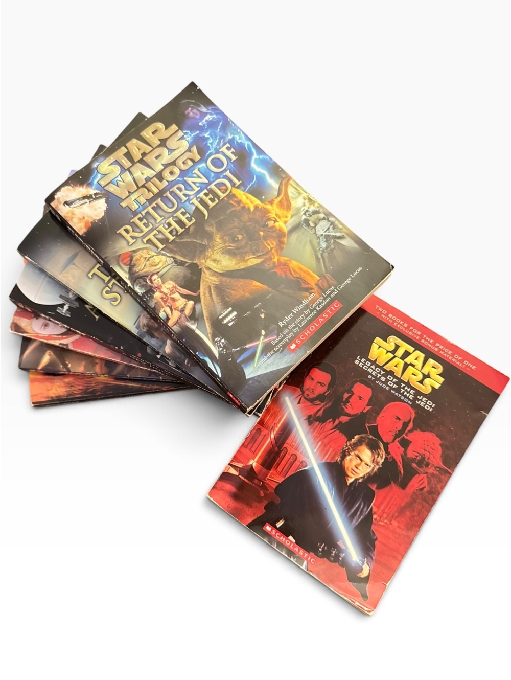 Star Wars Episodes 1-6 Complete Paperback Book Set Scholastic LucasBooks
